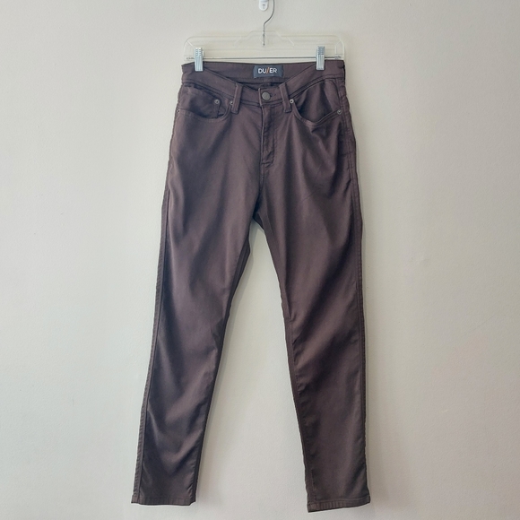 DU/ER Duer No Sweat Slim Fit Stretch Pants Men's Kalamata Brown Size 29 - Picture 1 of 16